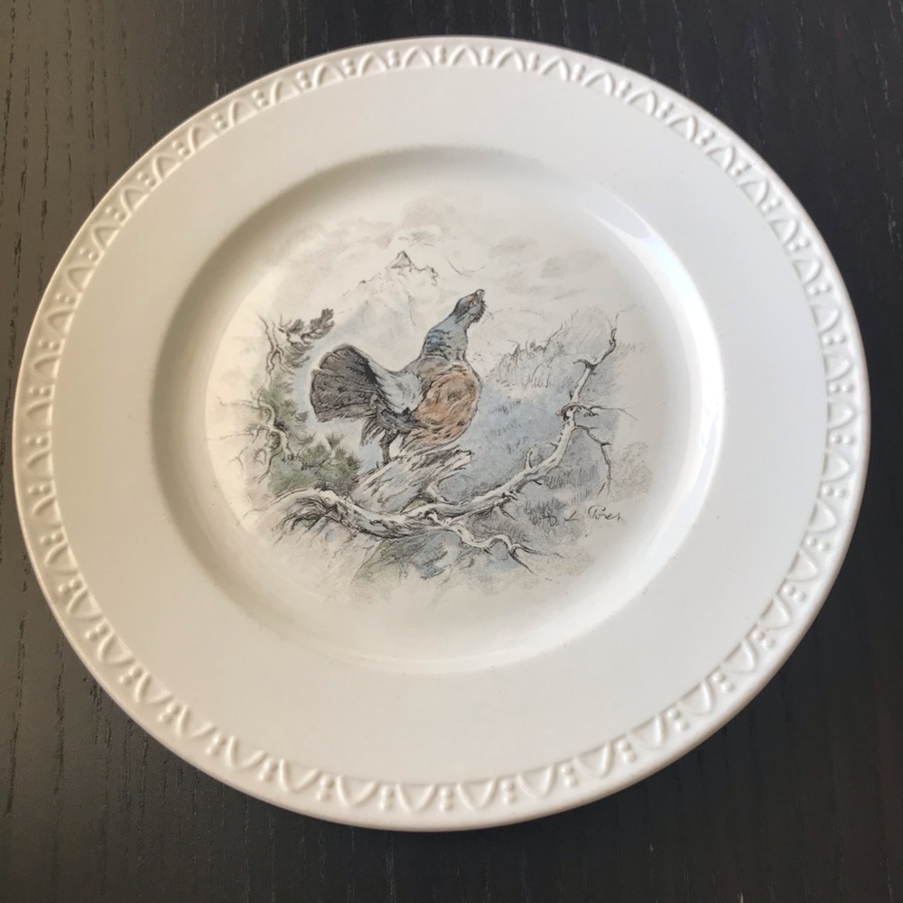 Vintage Villeroy & Boch  Fontainebleau Bird Plate